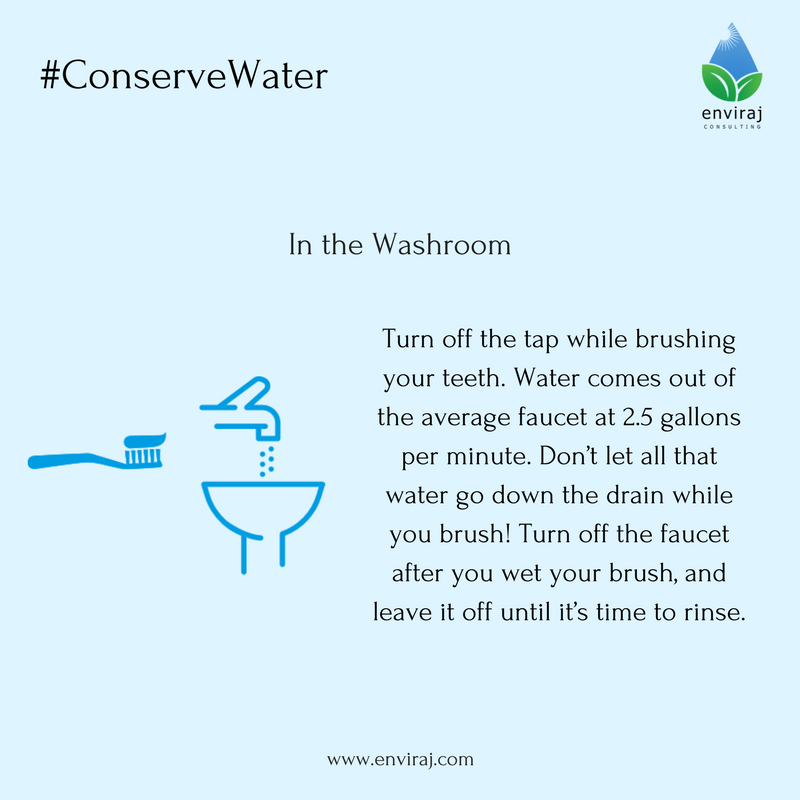 WAYS TO CONSERVE WATER 