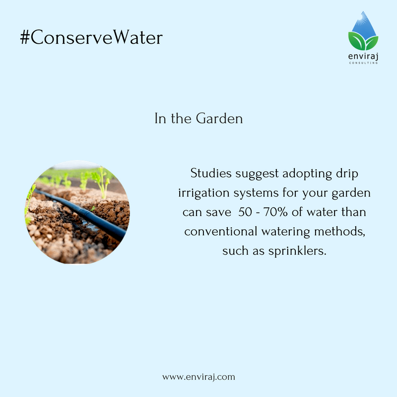 WAYS TO CONSERVE WATER 